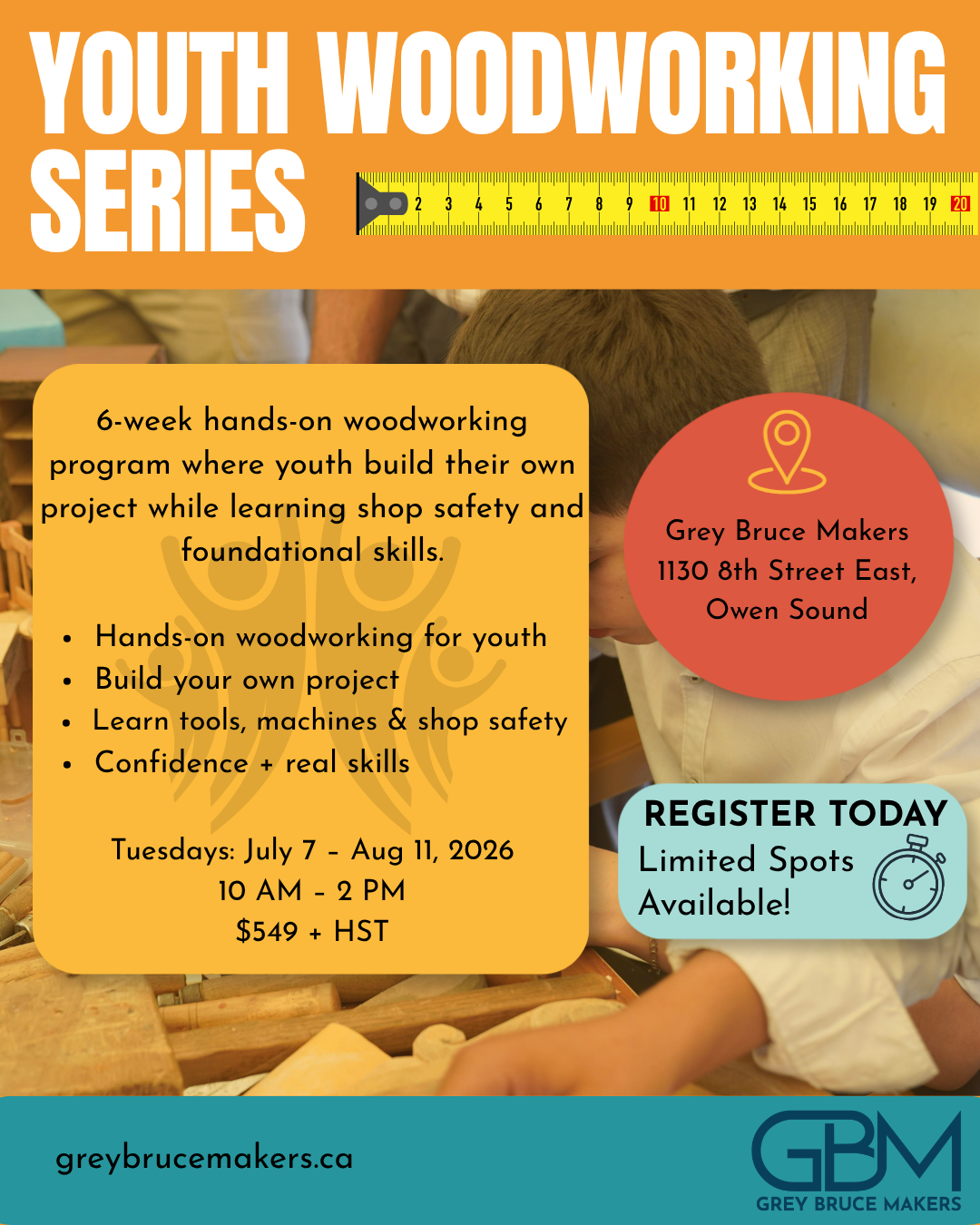 Event image Youth Woodworking Series